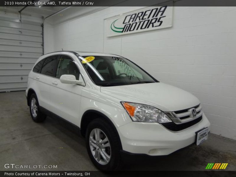Taffeta White / Gray 2010 Honda CR-V EX-L AWD