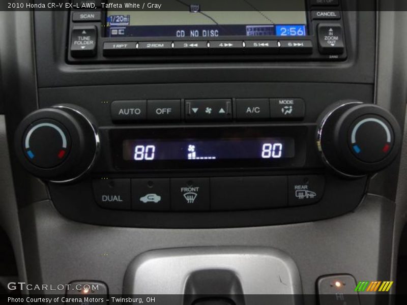Taffeta White / Gray 2010 Honda CR-V EX-L AWD