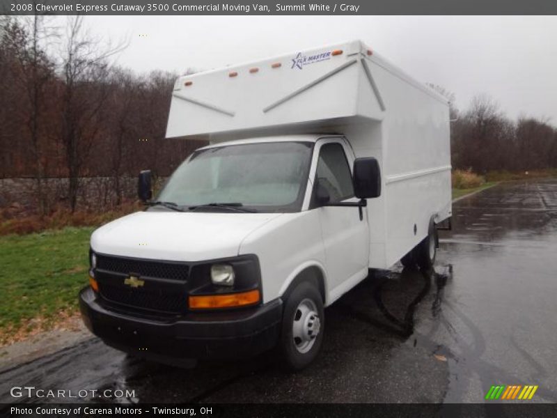 Summit White / Gray 2008 Chevrolet Express Cutaway 3500 Commercial Moving Van
