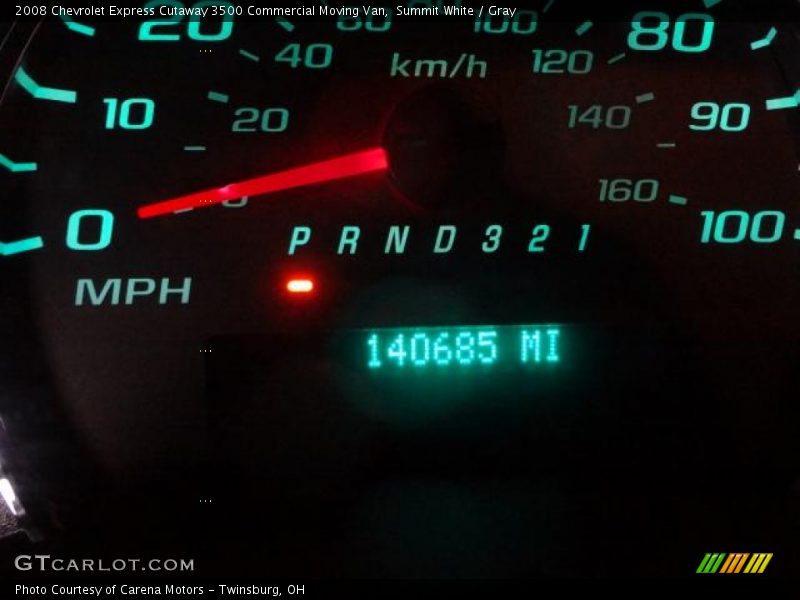 Summit White / Gray 2008 Chevrolet Express Cutaway 3500 Commercial Moving Van