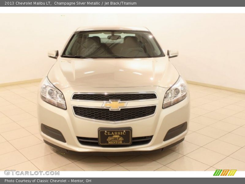 Champagne Silver Metallic / Jet Black/Titanium 2013 Chevrolet Malibu LT