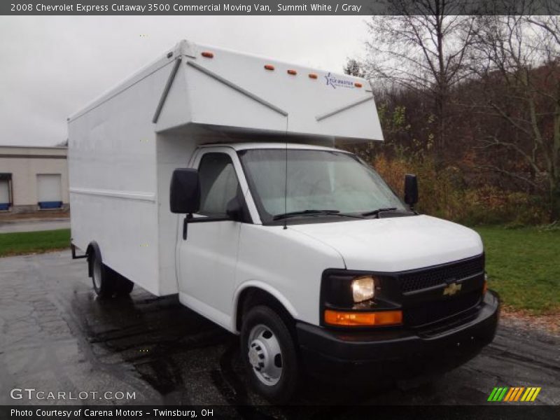 Summit White / Gray 2008 Chevrolet Express Cutaway 3500 Commercial Moving Van