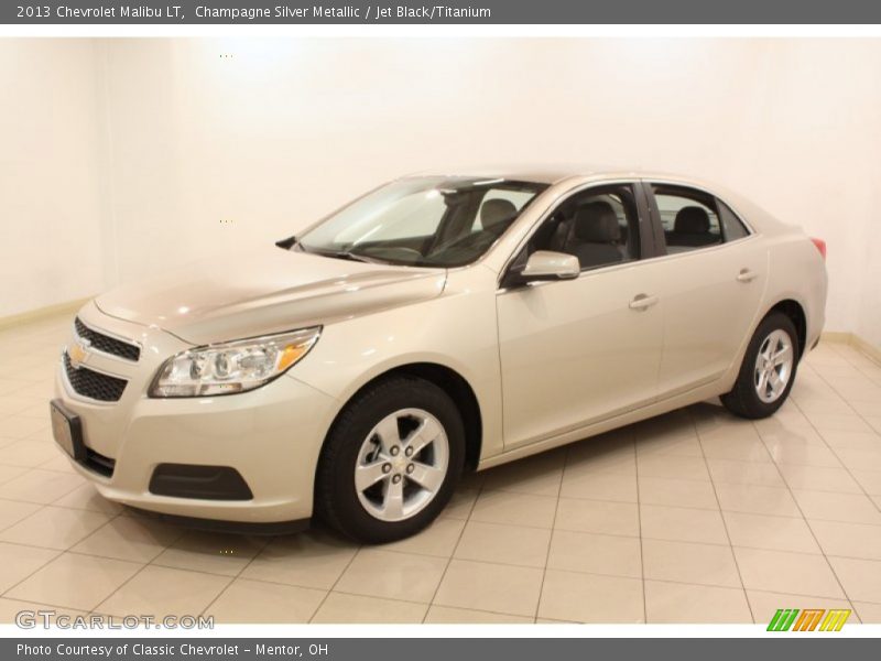 Champagne Silver Metallic / Jet Black/Titanium 2013 Chevrolet Malibu LT