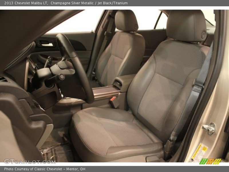 Champagne Silver Metallic / Jet Black/Titanium 2013 Chevrolet Malibu LT