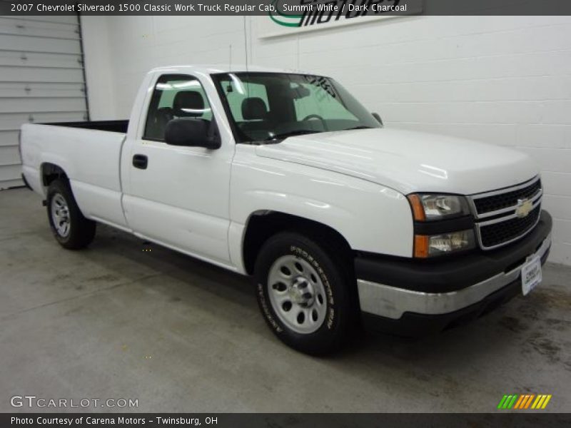 Summit White / Dark Charcoal 2007 Chevrolet Silverado 1500 Classic Work Truck Regular Cab