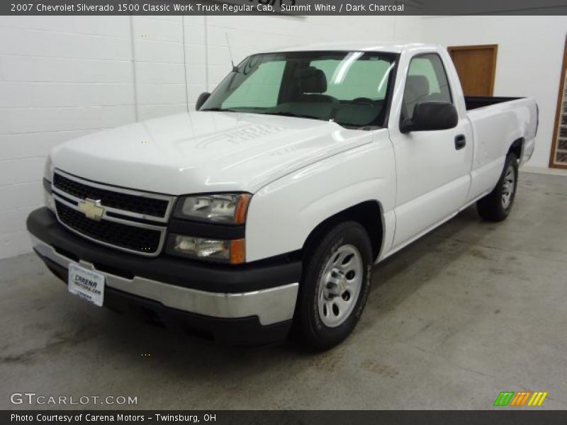 Summit White / Dark Charcoal 2007 Chevrolet Silverado 1500 Classic Work Truck Regular Cab
