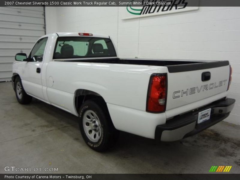 Summit White / Dark Charcoal 2007 Chevrolet Silverado 1500 Classic Work Truck Regular Cab