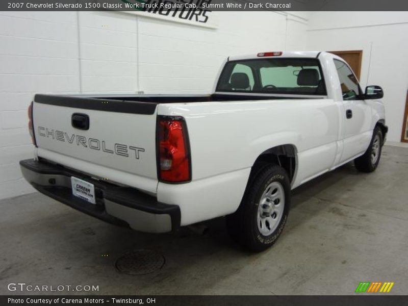 Summit White / Dark Charcoal 2007 Chevrolet Silverado 1500 Classic Work Truck Regular Cab