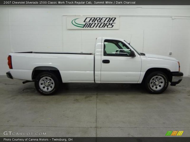 Summit White / Dark Charcoal 2007 Chevrolet Silverado 1500 Classic Work Truck Regular Cab