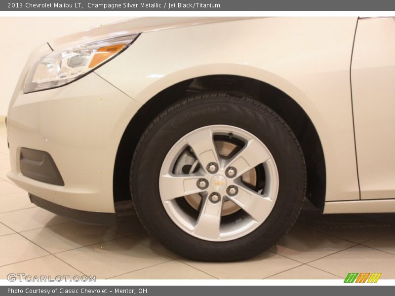 Champagne Silver Metallic / Jet Black/Titanium 2013 Chevrolet Malibu LT