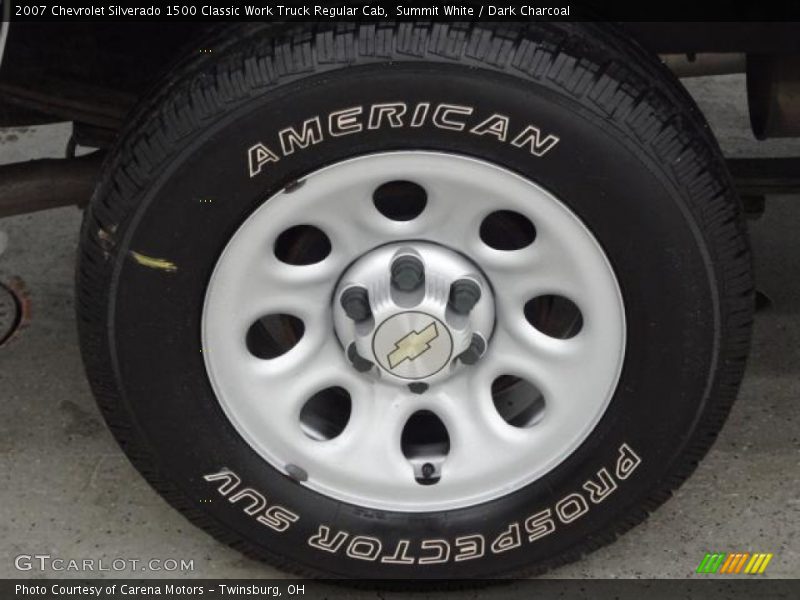 Summit White / Dark Charcoal 2007 Chevrolet Silverado 1500 Classic Work Truck Regular Cab
