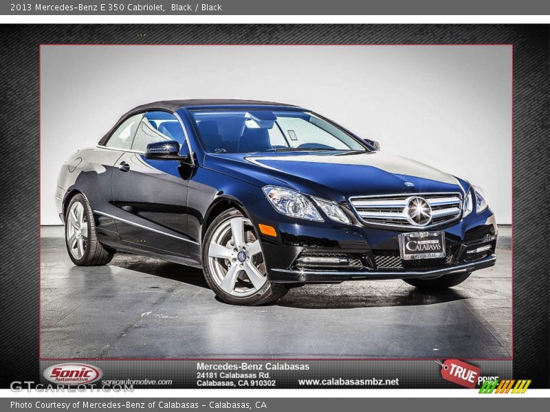 Black / Black 2013 Mercedes-Benz E 350 Cabriolet