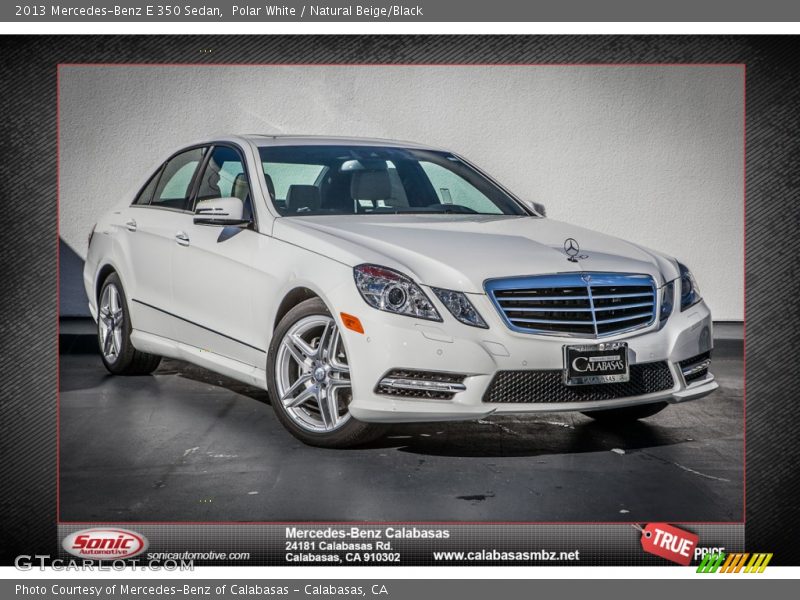 Polar White / Natural Beige/Black 2013 Mercedes-Benz E 350 Sedan