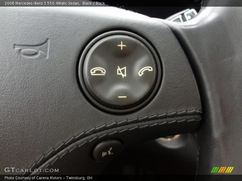 Black / Black 2008 Mercedes-Benz S 550 4Matic Sedan