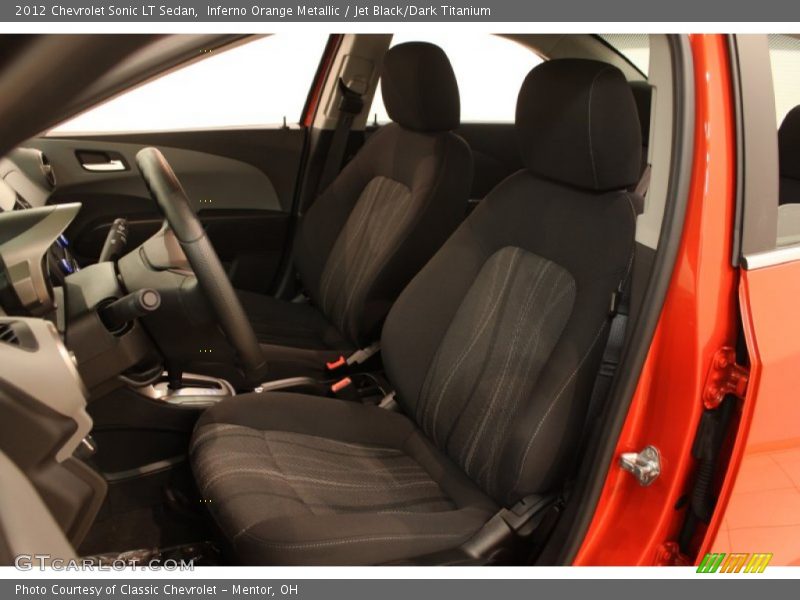 Front Seat of 2012 Sonic LT Sedan