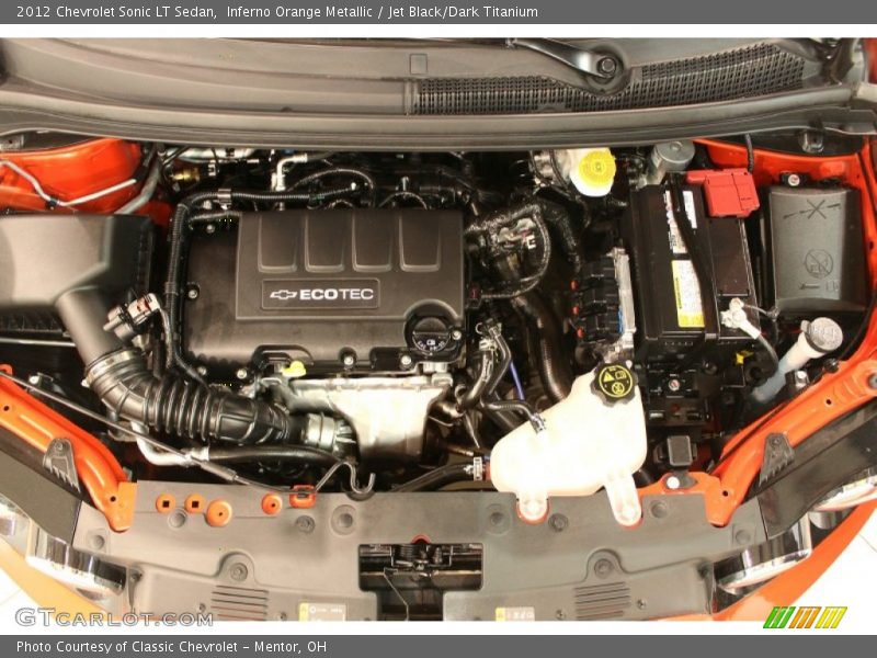  2012 Sonic LT Sedan Engine - 1.4 Liter DI Turbocharged DOHC 16-Valve VVT 4 Cylinder