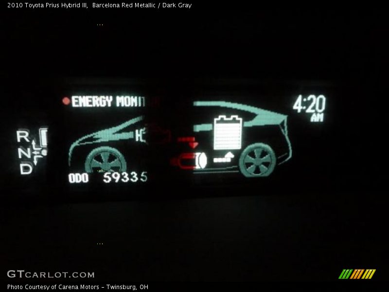 Barcelona Red Metallic / Dark Gray 2010 Toyota Prius Hybrid III