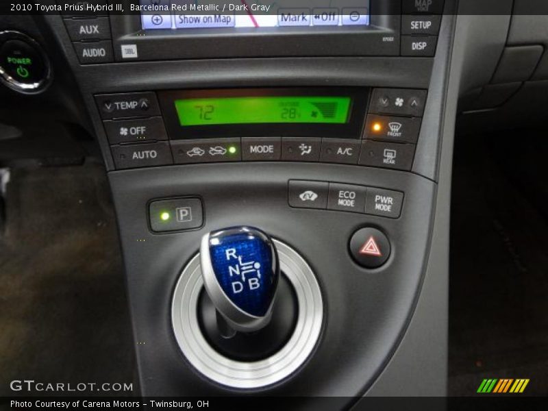 Barcelona Red Metallic / Dark Gray 2010 Toyota Prius Hybrid III