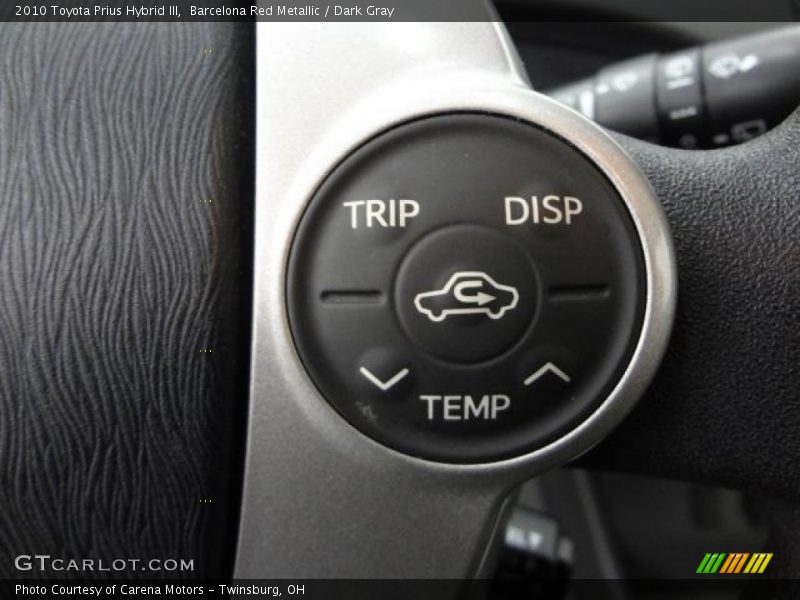 Barcelona Red Metallic / Dark Gray 2010 Toyota Prius Hybrid III