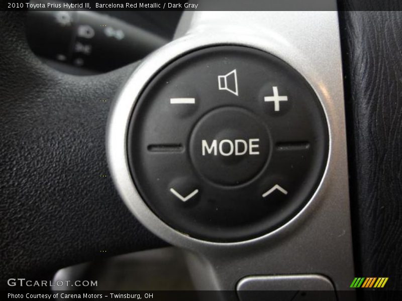 Barcelona Red Metallic / Dark Gray 2010 Toyota Prius Hybrid III