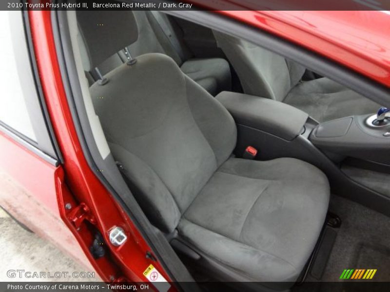 Barcelona Red Metallic / Dark Gray 2010 Toyota Prius Hybrid III