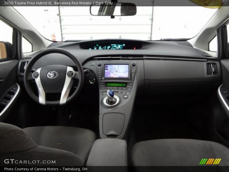 Barcelona Red Metallic / Dark Gray 2010 Toyota Prius Hybrid III