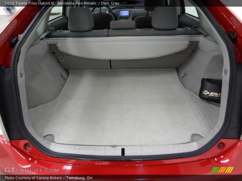 Barcelona Red Metallic / Dark Gray 2010 Toyota Prius Hybrid III