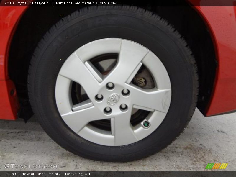 Barcelona Red Metallic / Dark Gray 2010 Toyota Prius Hybrid III