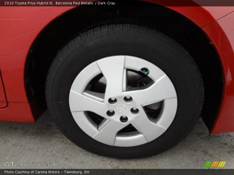 Barcelona Red Metallic / Dark Gray 2010 Toyota Prius Hybrid III