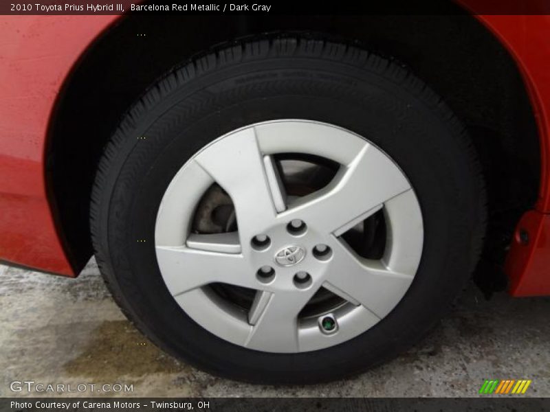 Barcelona Red Metallic / Dark Gray 2010 Toyota Prius Hybrid III