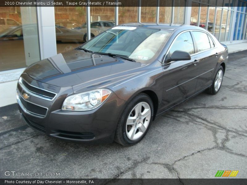 Taupe Gray Metallic / Titanium 2010 Chevrolet Malibu LS Sedan