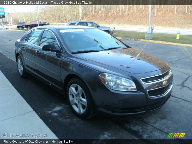 Taupe Gray Metallic / Titanium 2010 Chevrolet Malibu LS Sedan