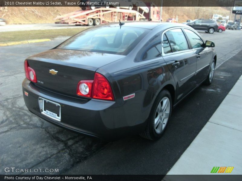 Taupe Gray Metallic / Titanium 2010 Chevrolet Malibu LS Sedan