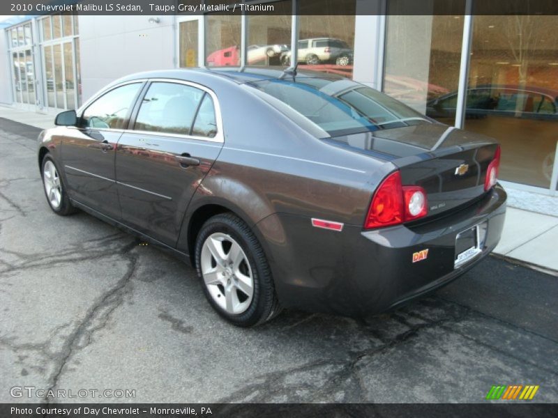 Taupe Gray Metallic / Titanium 2010 Chevrolet Malibu LS Sedan