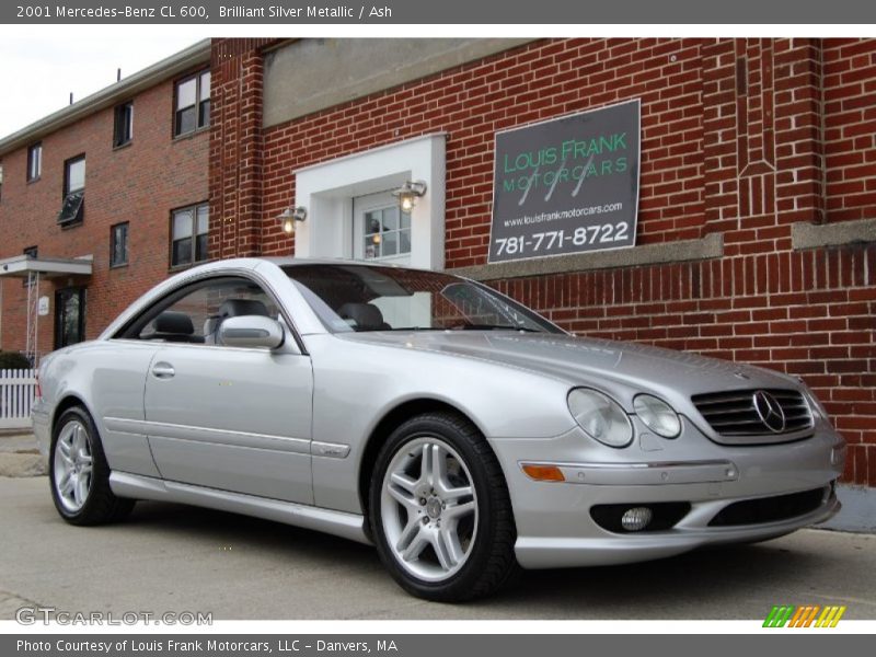 Brilliant Silver Metallic / Ash 2001 Mercedes-Benz CL 600