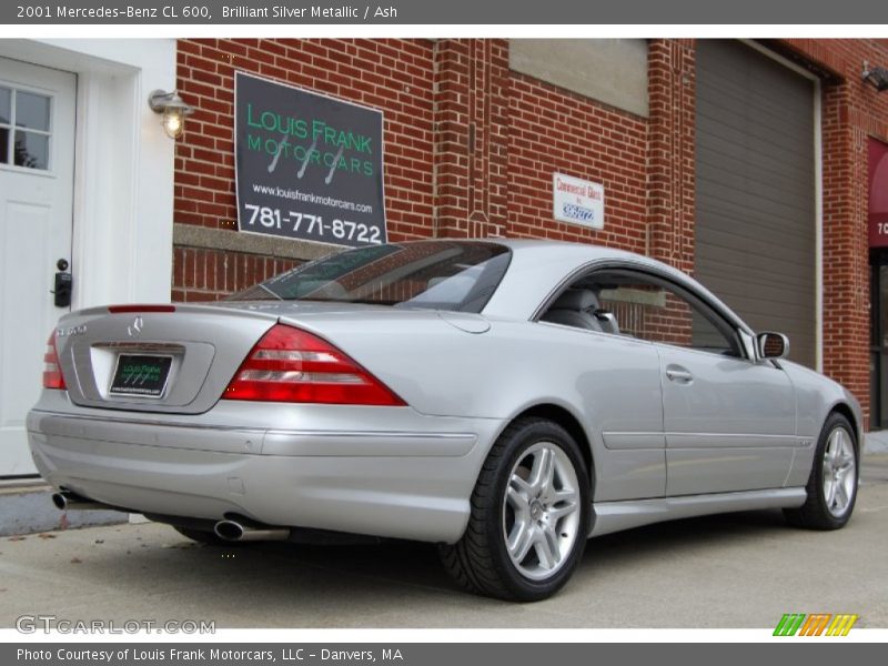 Brilliant Silver Metallic / Ash 2001 Mercedes-Benz CL 600