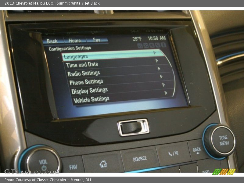 Summit White / Jet Black 2013 Chevrolet Malibu ECO