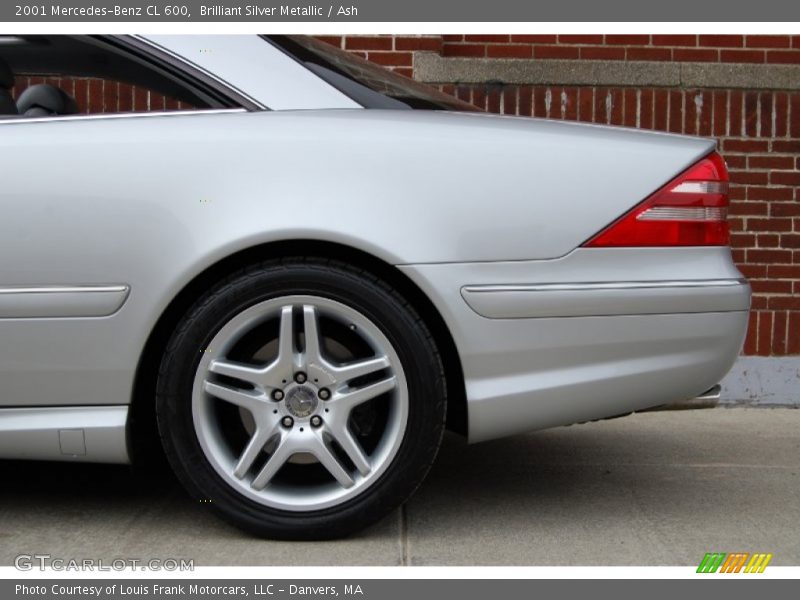 Brilliant Silver Metallic / Ash 2001 Mercedes-Benz CL 600