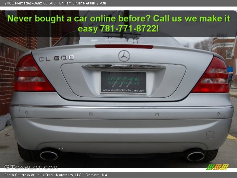 Brilliant Silver Metallic / Ash 2001 Mercedes-Benz CL 600