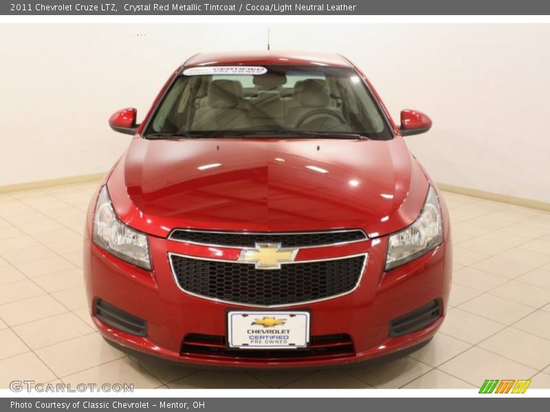 Crystal Red Metallic Tintcoat / Cocoa/Light Neutral Leather 2011 Chevrolet Cruze LTZ