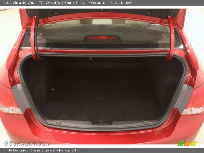 Crystal Red Metallic Tintcoat / Cocoa/Light Neutral Leather 2011 Chevrolet Cruze LTZ
