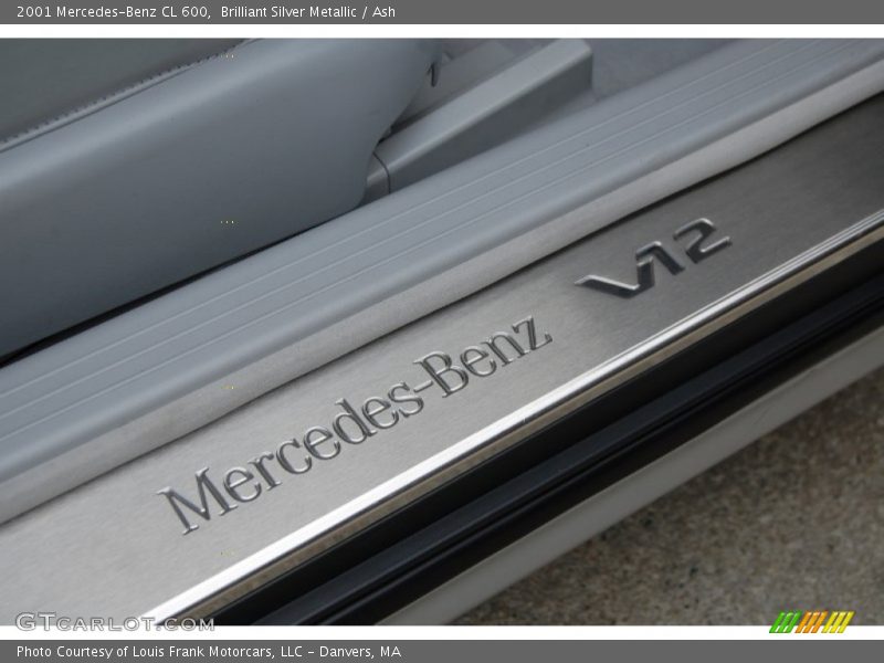 Brilliant Silver Metallic / Ash 2001 Mercedes-Benz CL 600