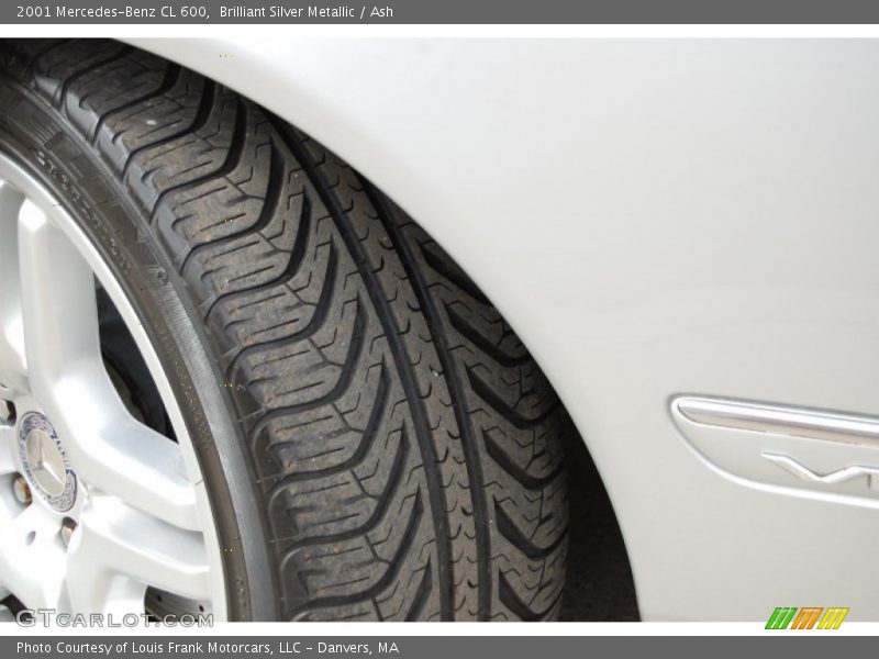 Brilliant Silver Metallic / Ash 2001 Mercedes-Benz CL 600