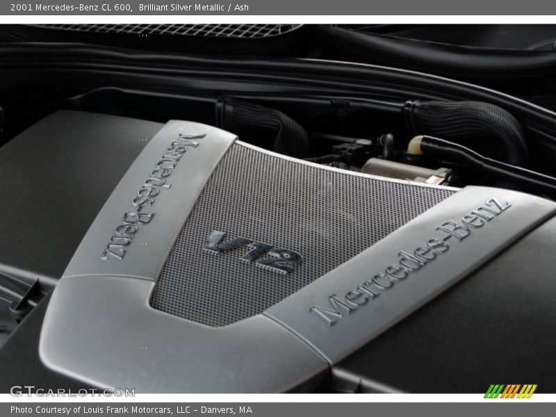Brilliant Silver Metallic / Ash 2001 Mercedes-Benz CL 600