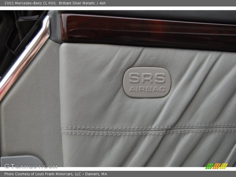 Brilliant Silver Metallic / Ash 2001 Mercedes-Benz CL 600