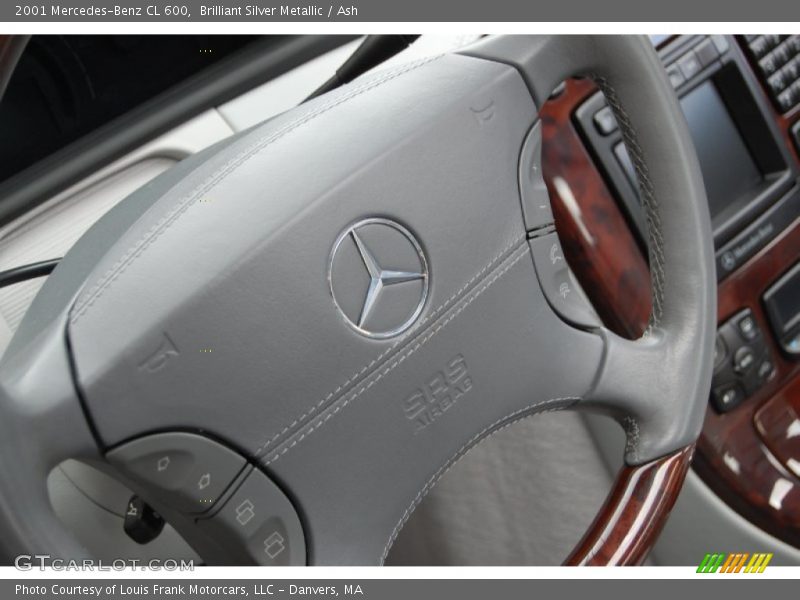 Brilliant Silver Metallic / Ash 2001 Mercedes-Benz CL 600