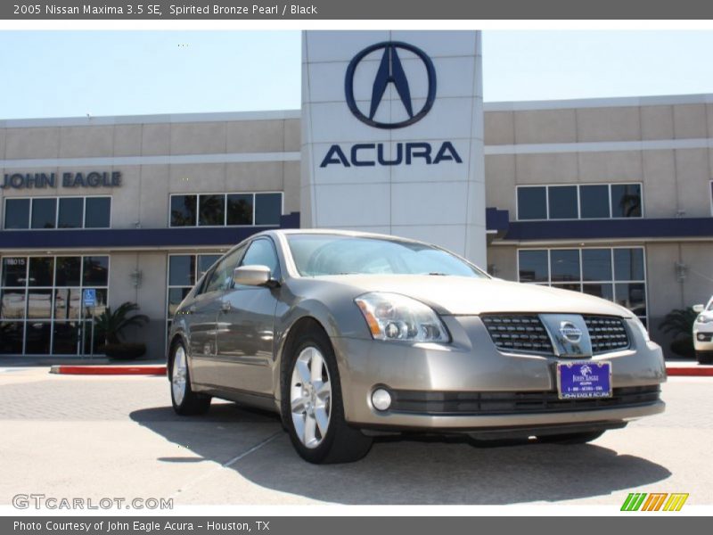 Spirited Bronze Pearl / Black 2005 Nissan Maxima 3.5 SE