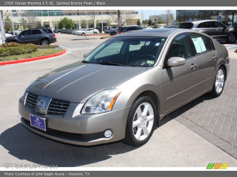 Spirited Bronze Pearl / Black 2005 Nissan Maxima 3.5 SE
