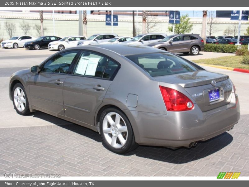 Spirited Bronze Pearl / Black 2005 Nissan Maxima 3.5 SE