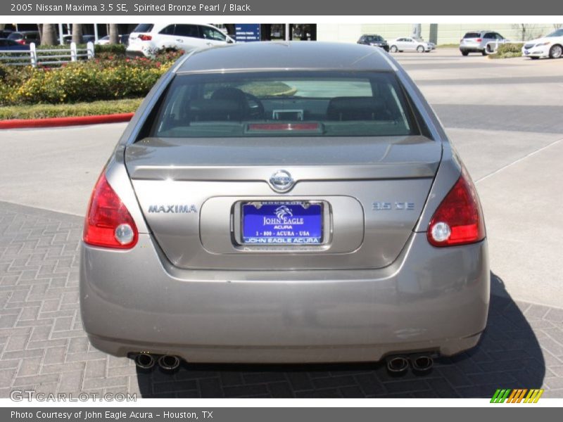 Spirited Bronze Pearl / Black 2005 Nissan Maxima 3.5 SE